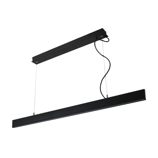Office Slim LED kontorarmatur sort