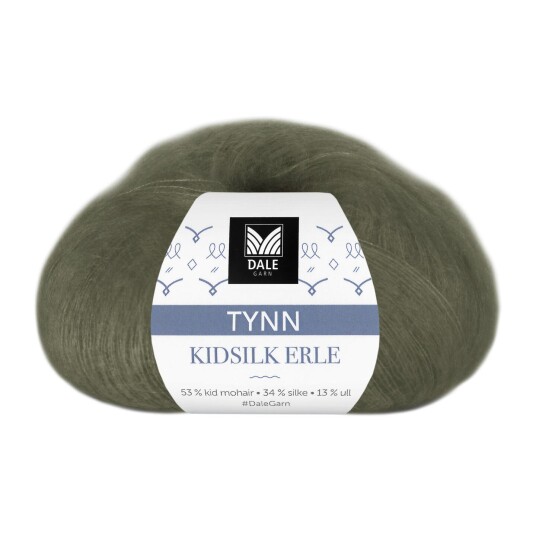 Dale Garn Dale Tynn Kidsilk Erle 4012 Armygrønn