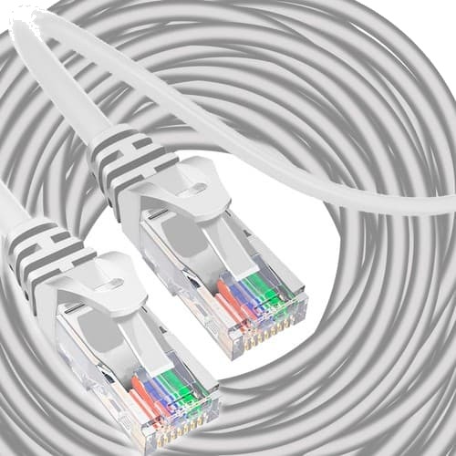 Izoxis 30m RJ45 Nettverkskabel 100Mbps - Rask og Stabil Forbindelse