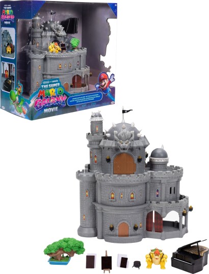 Nintendo Super Mario Bowsers Slott Figurer Lekesett 30 cm Nintendo Super Mario Bowsers Slott Figurer Lekesett 30 cm