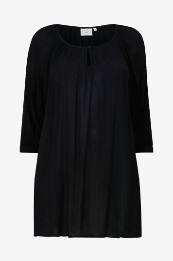 KAFFE Curve Tunika kcAmi Tunic Svart KAFFE Curve Tunika kcAmi Tunic Svart