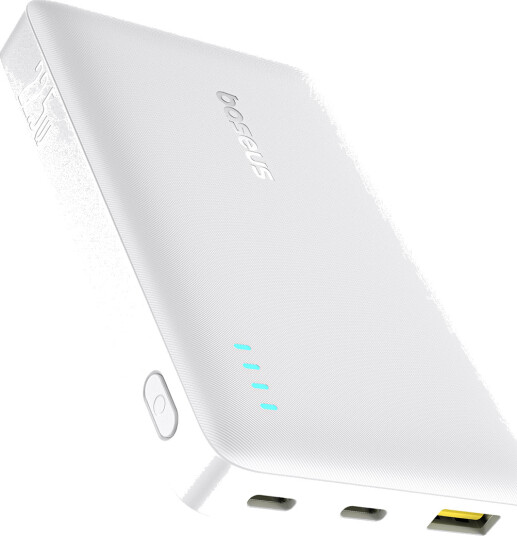 Baseus EnerFill FP21 Powerbank 10000 mAh 22,5 W USB-A og USB-C Hvit Baseus EnerFill FP21 Powerbank 10000 mAh 22,5 W USB-A og USB-C Hvit