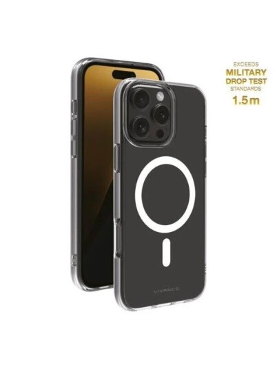 Vivanco Mag Clear Cover for iPhone 16 Pro Max Clear