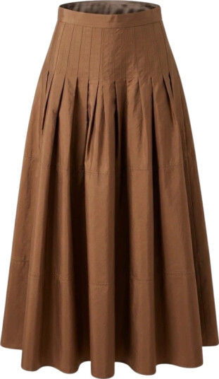 Max Mara Studio Dame Skjørt Brun L,