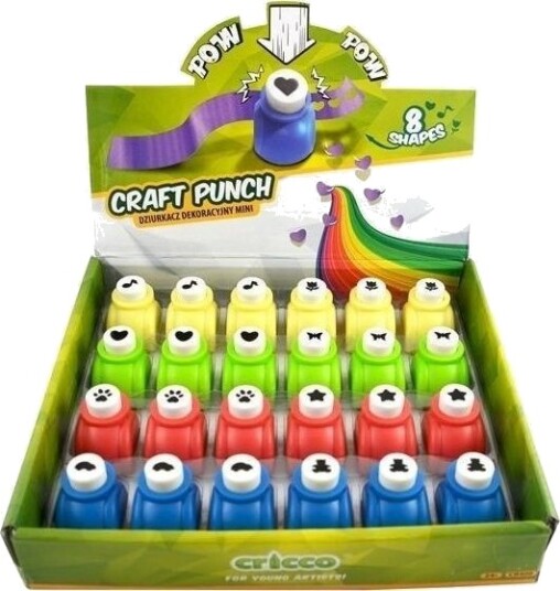 Cricco Craft Mini Dekorativ Punch 24 Stk Cricco Cricco Craft Mini Dekorativ Punch 24 Stk Cricco