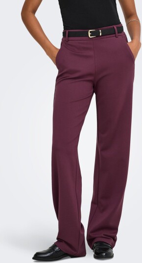 ONLY Onlpoptrash Mw Straight Pnt Noos Burgundy XL x 30