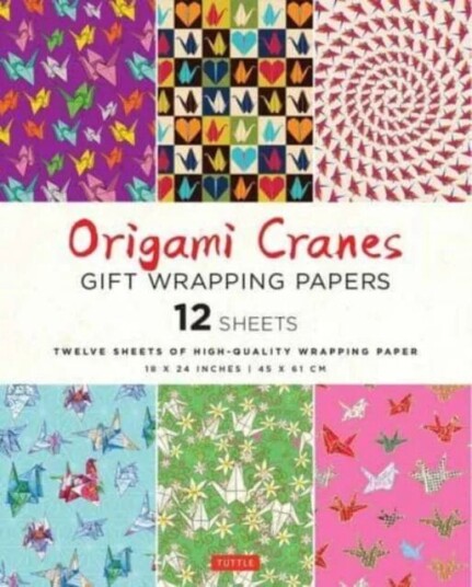 Origami Cranes Gift Wrapping Papers - 12 Sheets Av Tuttle Studio