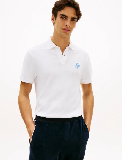 Tommy Hilfiger Th Script Reg Polo White XXL