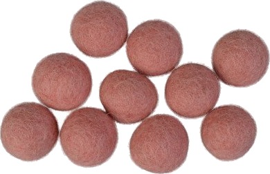 Creafelting Ullkuler Filtkuler 20Mm Lys Rosa Lys Rød P6 10 Stk