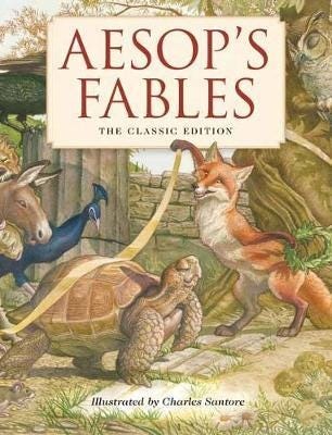 Aesop's Fables Hardcover The Classic Edition by acclaimed illustrator, Charles Santore Aesop's Fables Hardcover The Classic Edition by acclaimed illustrator, Charles Santore