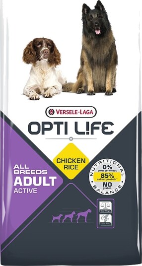 Versele Laga Opti Life Tørrfôr Adult Opti Life Hundefôr Active 2 X 12.5 kg