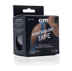 Ortho movement Kinesiology Tape 5cm kinesiotape Black One Size