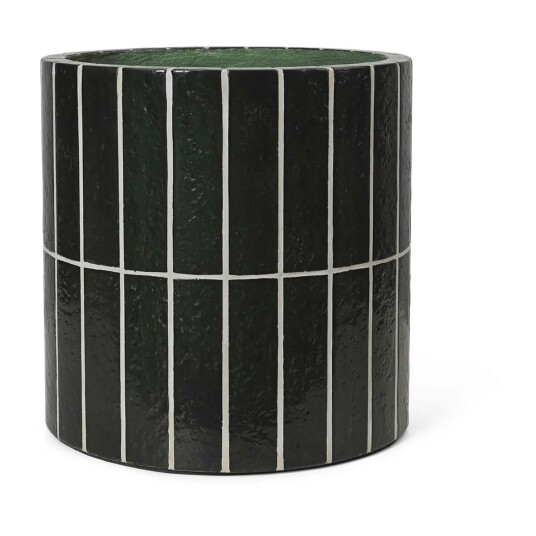 ferm LIVING Pillar krukke Ø 40 cm Dark green ferm LIVING Pillar krukke Ø 40 cm Dark green