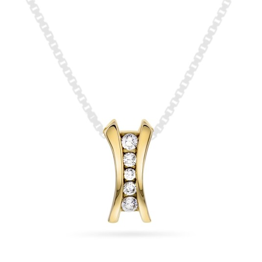 Pan Jewelry Anheng i 585 gult gull med zirkonia Pan Jewelry Anheng i 585 gult gull med zirkonia