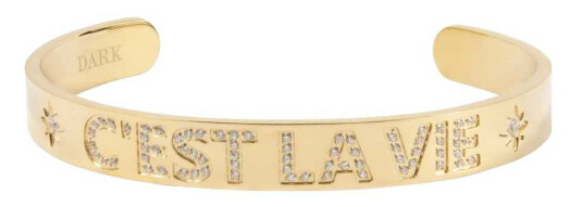 DARK C'est La Vie Crystal Cuff Gold