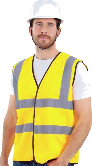 Gul Refleksvest Kostymevest L/XL 80564LXL
