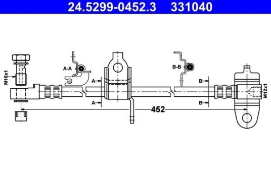 Bremseslange ATE 24.5299-0452.3