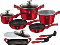 Berlingerhaus Berlinger Haus Berlinger Haus Burgundy cookware and utensil set (BH/6781) Berlingerhaus Berlinger Haus Berlinger Haus Burgundy cookware and utensil set (BH/6781)