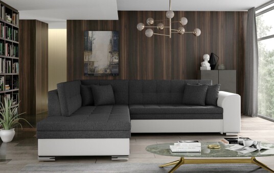 Moclino Sofa med Sjeselong Venstre   Grå/Hvit