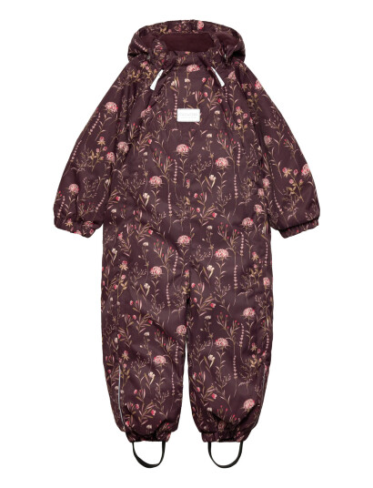 Minymo Snow Suit Aop Burgundy 92