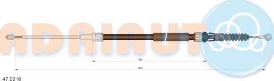 Bremsewire ADRIAUTO 47.0216