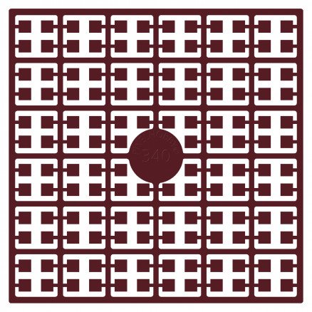 Pixelhobby Midi Perler 340 Ekstra mørk Granat 2x2mm 144 pixels