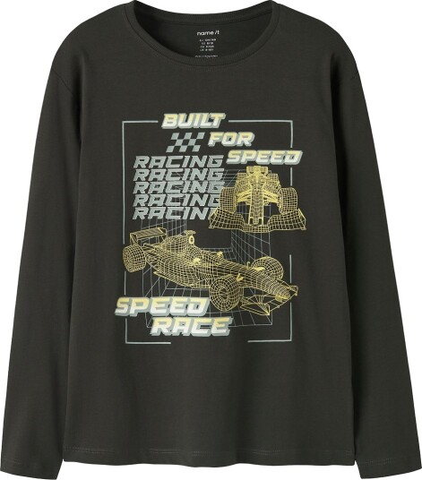 Name It Genser NkmVictor Peat/Speed Race Name It 9 10 år (134 140) Genser Armygrønn Brun Gul