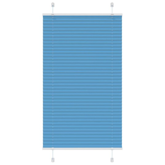 Plisségardin Blå 70x150 cm Stoffbredde 69,4 Polyester