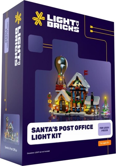 Light My Bricks Santa"s Post Office lyssett