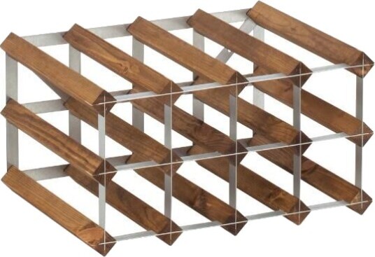 Traditional Wine Rack Vinstativ 12 flasker mørk eik