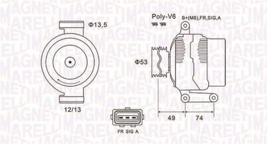 Dynamo MAGNETI MARELLI 063731635010