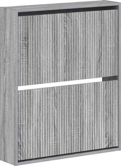 vidaXL Vegghengt skoskap ARNHEM 71 x 17 x 86 cm Konstruert tre