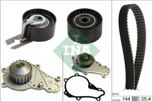 Vannpumpe + tannremmsett INA 530 0615 30 Vannpumpe + tannremmsett INA 530 0615 30