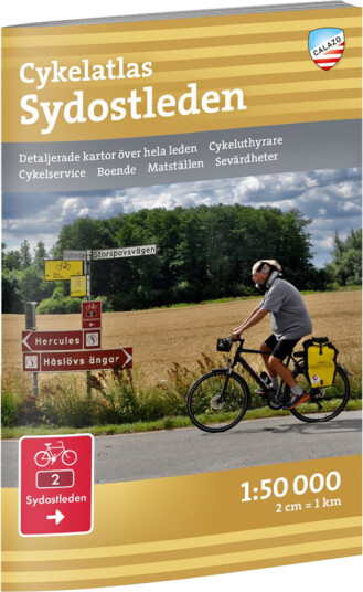 Calazo förlag Cykelatlas Sydostleden 1:50.000 OneSize, NoColour
