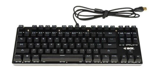 iBOX AURORA K-2 RGB - keyboard - QWERTY - black - Tastatur - Svart