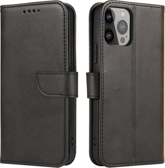 Hurtel Magnet Case Cover for TCL 305i Flip Cover Wallet Stand Black