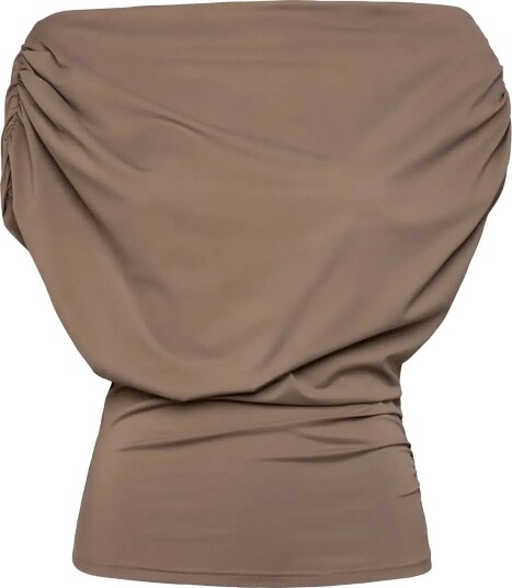 Rosemunde Rwbridget Draped Ss T Shirt WALNUT XL