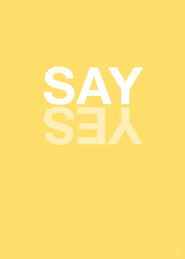 Say Yes - Yellow av Rikke Axelsen Say Yes - Yellow av Rikke Axelsen