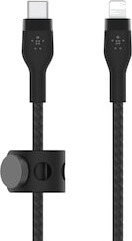 Belkin BoostCharge Pro Flex USB-C til Lightning Kabel 3m Svart