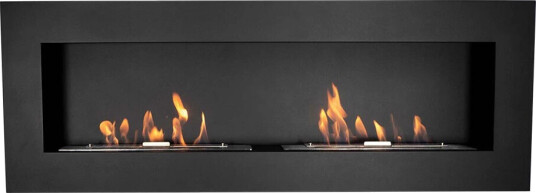 Scandiflames Murus 1600 Veggmontert Biopeis Svart