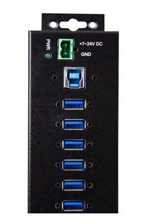 StarTech.com 10-Port Industrial USB 3.0 Hub with External Power Adapter - hub - 10 ports USB-hub - 10 porter - Svart StarTech.com 10-Port Industrial USB 3.0 Hub with External Power Adapter - hub - 10 ports USB-hub - 10 porter - Svart