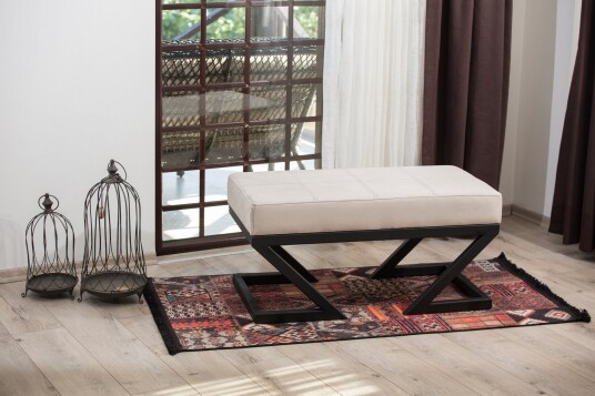 Aniara Puff 90 cm Beige