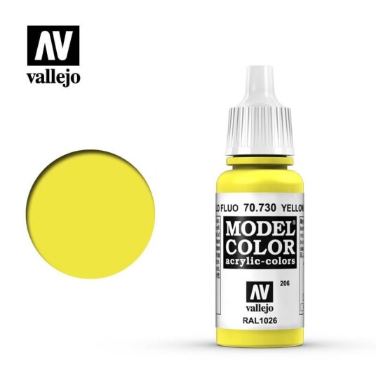 Vallejo Model Color Fluorescent Yellow 17ml (70.730)