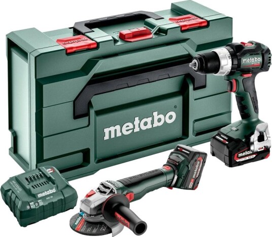 Metabo Combosett 685208650 Vinkelsliper Og Verktøysett 18 v 2 × 5,2 ah Metabox