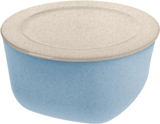 Koziol Connect bolle med lokk 4 L biocirk termoplast Nature flower blue