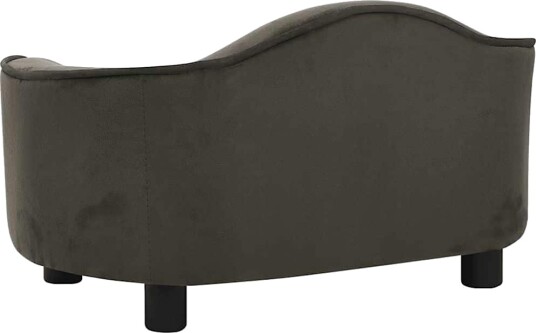 Vidaxl Hundesofa Mørkegrå 67X47X36 cm Plysj