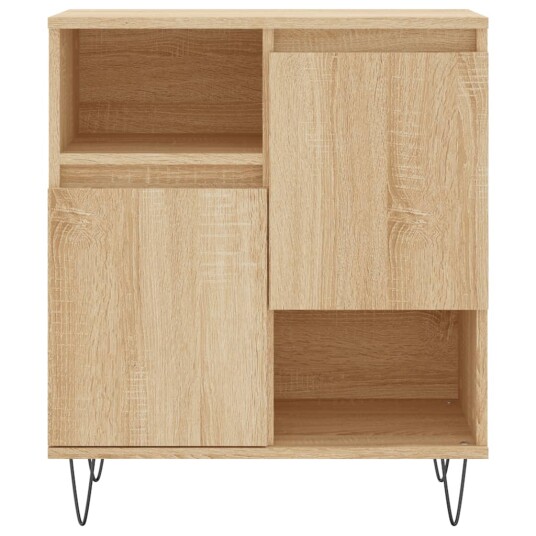 vidaXL Skjenk sonoma eik 60x35x70 cm konstruert tre