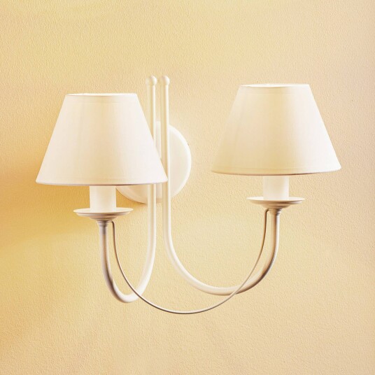 Domiluce Vegglampe Bona 2 lyskilder hvit Domiluce Vegglampe Bona 2 lyskilder hvit