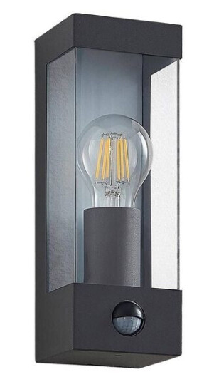 Lindby Tilian utendørs vegglampe, bevegelsessensor