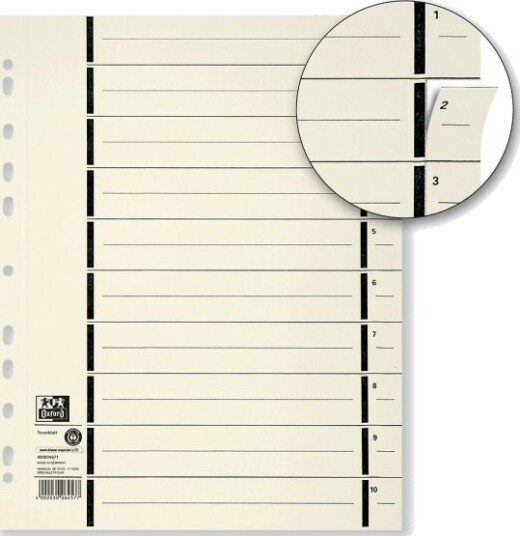 Oxford 400004671 Beige Fotoark Kartong A4 Xl 240 Mm 300 Mm 10 Stykker